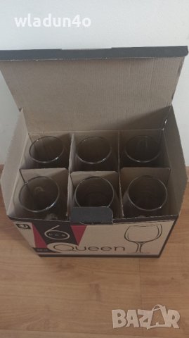 НОВ комплект чаши за вино 58cl/580мл-22, снимка 3 - Чаши - 39626276