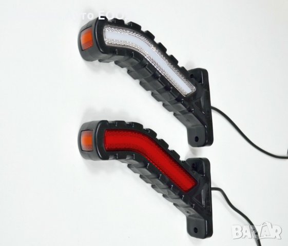 1 бр. ЛЕД LED неон габарити рогчета червено/ бяло/ жълто , 24V , снимка 5 - Аксесоари и консумативи - 35534549