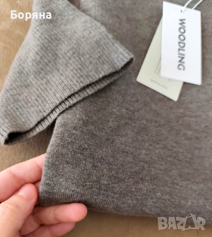 Woodling нова зимна рокля от фино мерино с брошка, снимка 4 - Рокли - 53446452