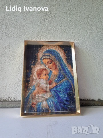 Диамантен гоблен икона-готов и рамкиран, снимка 4 - Гоблени - 50523671