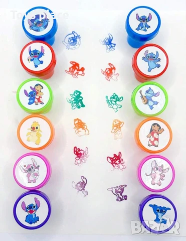 12 броя печати Лило и Стич Lilo and Stitch 