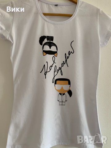 Karal Lagerfeld дамска тениска , снимка 1 - Тениски - 32585574