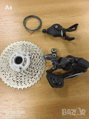 Bundle / комплект команда, дерайльор, касета, Shimano Deore M4100 M5120, снимка 1 - Части за велосипеди - 43009285