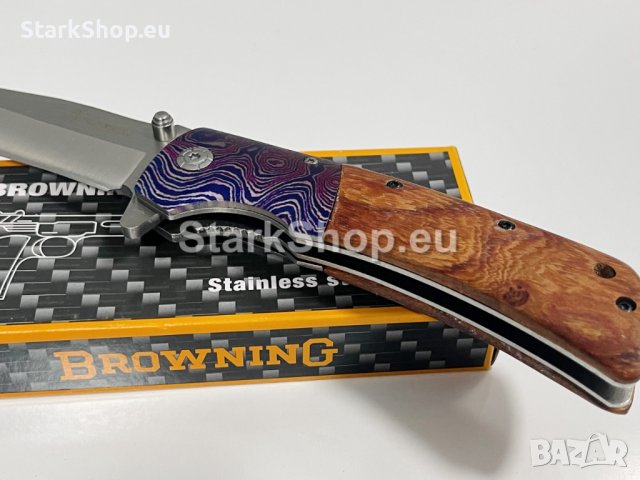 Масивен сгъваем нож browning DA142, снимка 4 - Ножове - 38417482