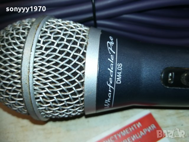 wharfedale profi mic с кабел и държач 2303211657, снимка 4 - Микрофони - 32275406