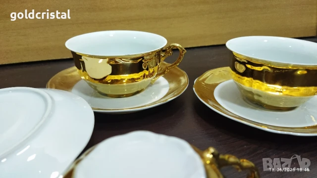 стар български порцелан чаени чаши барок , снимка 11 - Антикварни и старинни предмети - 21899109