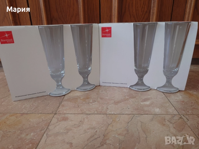 Комплект италиански чаши за бира Bormioli, снимка 5 - Чаши - 52139992
