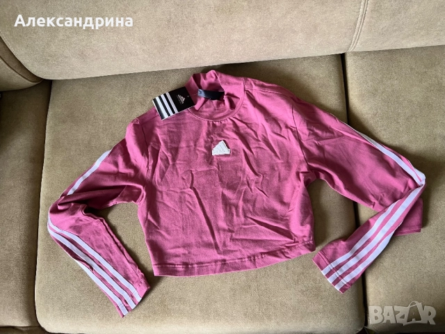 Дамска спортна блуза Adidas Адидас с дълъг ръкав , снимка 3 - Спортни екипи - 51944199