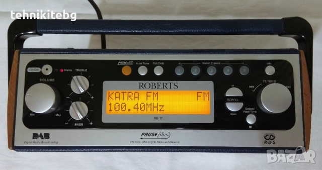 ⭐⭐⭐ ROBERTS RD-11 ⭐⭐⭐ Aнглийско дизайнерско радио с DAB/FM тунер с RDS,PTY,RT,CT