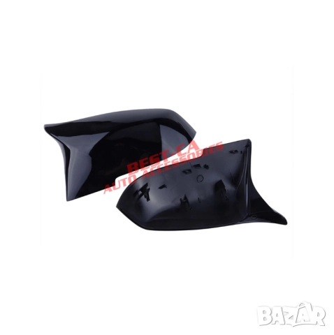 Капаци за огледала със щипки черен пиано лак Batman Style подходящи за BMW F20 F21 F22 F30 F31 F32 , снимка 5 - Аксесоари и консумативи - 51973982