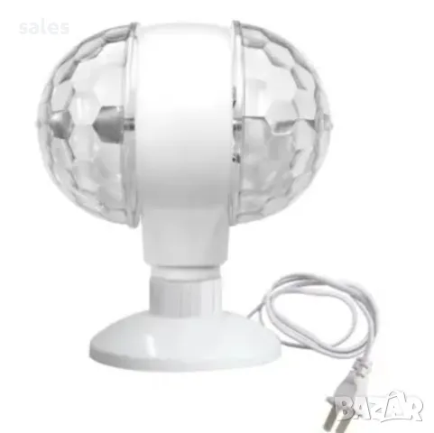 Многоцветна се Двойна Диско Лампа със стойка, снимка 1