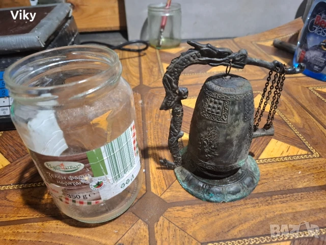 месингов механичен звънец дракон, снимка 7 - Декорация за дома - 51091397