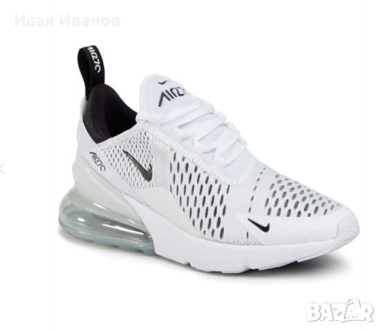 Nike Air Max 270 White & Black оригинални маратонки номер 37,5- 38, снимка 1 - Маратонки - 44053609