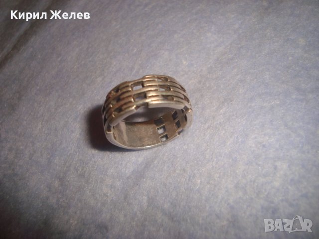 АЖУРЕН ДИЗАЙНЕРСКИ АРТ МОДЕЛ СРЕБЪРЕН МОДЕН ПРЪСТЕН СРЕБРО 925 МАЙСТОРСКА РЪЧНА ИЗРАБОТКА 32441, снимка 15 - Пръстени - 38329965