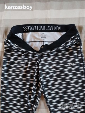 Nike Dri Fit Womens M Relay Printed Crop Runnin - страхотен дамски клин ХЛ КАТО НОВ, снимка 6 - Клинове - 43612019