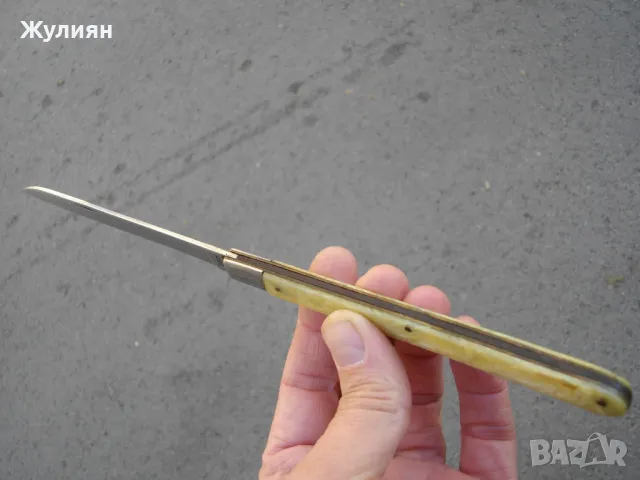  КОЛЕКЦИОНЕРСКО ДЖОБНО НОЖЧЕ НОЖ ЗА ДЕГУСТАЦИЯ СЪРП И ЧУК ВТ , снимка 4 - Антикварни и старинни предмети - 47663722