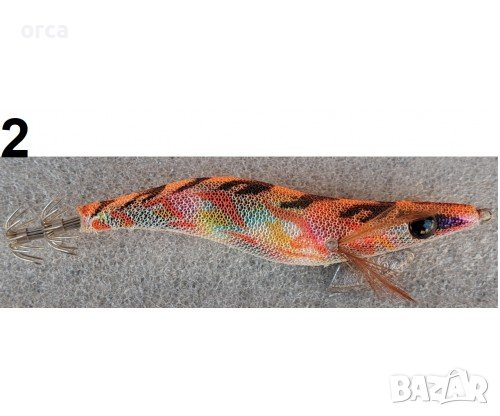 Калмарка с тракалка за морски риболов - HAND MADE SQUID GAME 13.5 см, снимка 2 - Такъми - 44033054