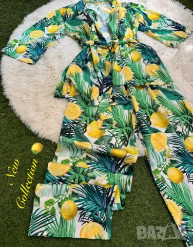 Бутикови комплекти сатен с лимони , снимка 3 - Комплекти - 50407143