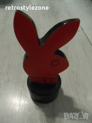 № 7712 керамична фигура - сувенир - PLAYBOY   - размер - височина 28 см , диаметър 8,5 см , снимка 3 - Други ценни предмети - 47454991