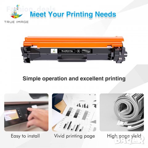 Нов Комплект 2 броя черен тонер касети за принтер HP 17A CF217A Toner LaserJet Pro , снимка 5 - Други - 39568595