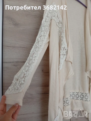 продавам дамска бежова жилетка , снимка 2 - Жилетки - 51429607