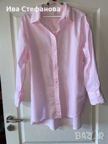 Нова oversized бебешко розова розов цвят риза овърсайз нежно розово рае , снимка 5 - Ризи - 43654776