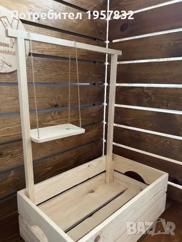 Бебешка щайга/ гардеробче за кръщене, изписване , подаръци от дърво, снимка 10 - Други - 48968246