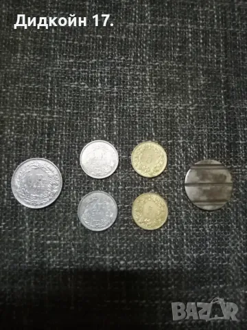 Лот монети швейцария 1988.хелветия