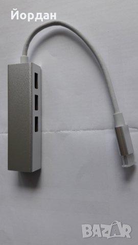 Type C hub 3.0 LAN + 3 USB, снимка 2 - Клавиатури и мишки - 32557905