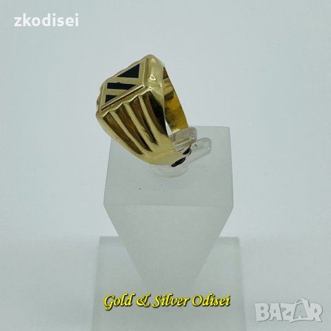 ЗЛАТЕН ПРЪСТЕН 5,15ГР. РАЗМЕР:64 14КР. ПРОБА:585 МОДЕЛ:404-3, снимка 2 - Пръстени - 32282632