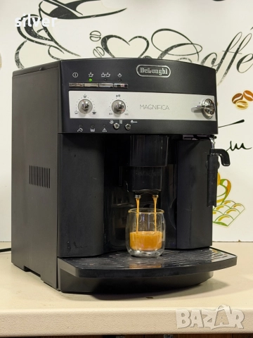 Кафемашина кафе автомат delonghi magnifica с гаранция, снимка 4 - Кафемашини - 53001875