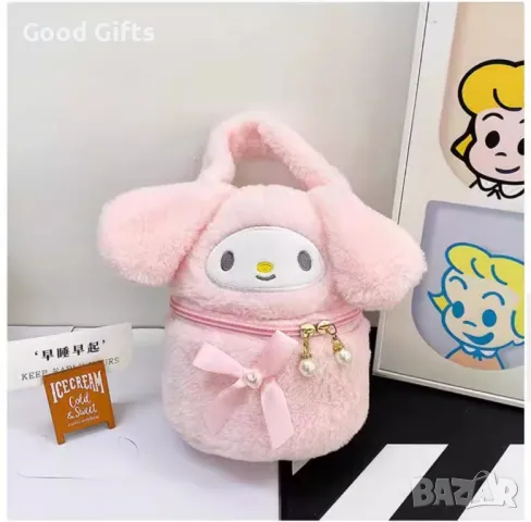 Плюшена чанта Hello Kitty Kuromi, Hello Kitty Melody чанта, снимка 2 - Плюшени играчки - 49157895