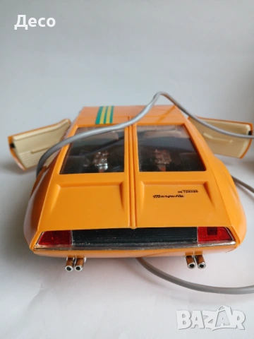 PIKO, стара пластмасова играчка кола De Tomaso Mangusta 1/12, снимка 6 - Колекции - 53354871