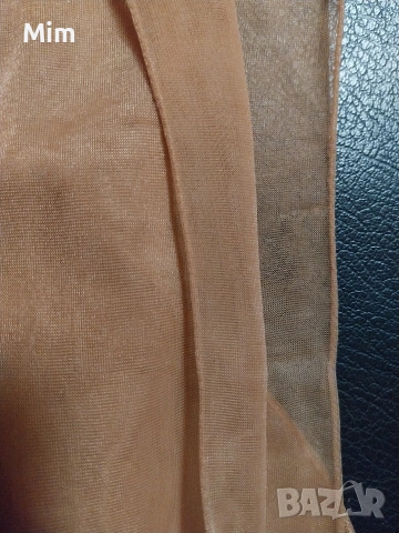 Дамски чорапи  с ръб за жартиери,цвят телесен голям размер 