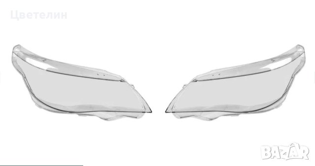 Комплект Стъкла за фар фарове BMW E60 E61 ляво и дясно stykla