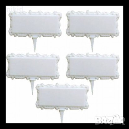 Пластмасова табела табели табелки тагове етикет топер за забождане на торта десерти и др пластмасови, снимка 2 - Други - 37597383