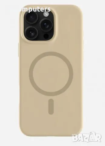 Калъф Liquid Silica MagSafe за iPhone 15 Pro 6.1 / Кафе / + Протектор Баркод : 3131501