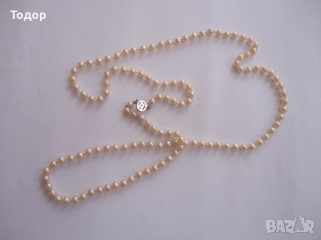 Страхотен гердан колие от перли и сребро 835 , снимка 5 - Колиета, медальони, синджири - 40164981