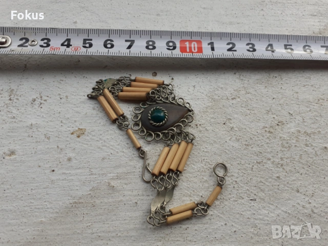 Интересна фолклорна гривна, снимка 4 - Антикварни и старинни предмети - 53490502