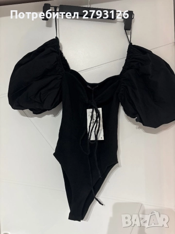 Боди ZARA с бухнали ръкави 