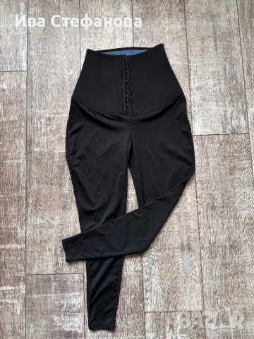 Структуриращ нов оформящ талията черен висока талия  еластичен клин тип корсет , снимка 2 - Клинове - 47294840