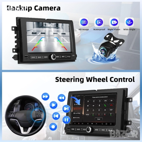 CAMECHO 1G+32G Android 13 автомобилна стерео система за Ford F150/F250, снимка 8 - Аксесоари и консумативи - 52071976