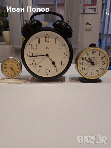 Механичен часовник-будилник Peter, немски, много голям., снимка 5 - Антикварни и старинни предмети - 52692850