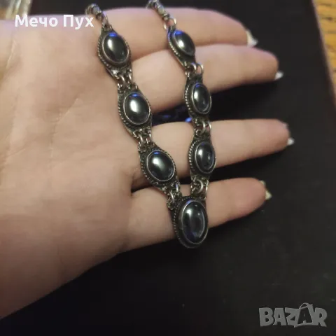 Сребърно колие (334), снимка 6 - Колиета, медальони, синджири - 49610746