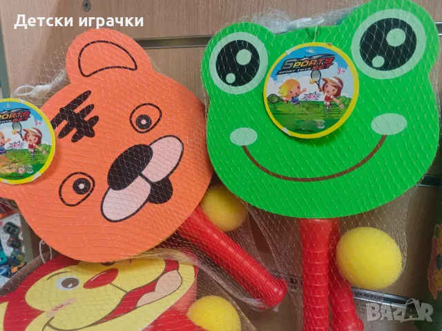 Хилки дунапрен за тенис, бадминтон, мече, жаба, маймуна, снимка 1