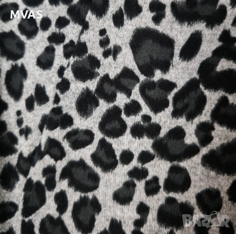 Нова дамска леопардова сива дамска туника XS S размер, снимка 3 - Туники - 53157234