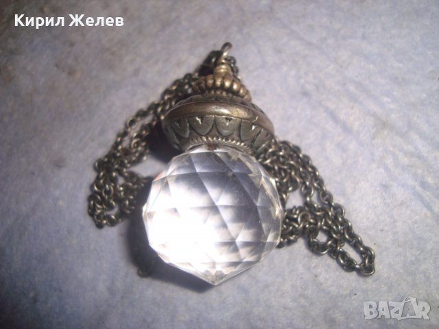 МНОГО ЕФЕКТНА ВИНТИДЖ АРТ ВИСУЛКА РЕТРО ВИНТИДЖ СТИЛ ФАСЕТИРАН КРИСТАЛЕН МЕДАЛЬОН 27901, снимка 11 - Колиета, медальони, синджири - 37096606