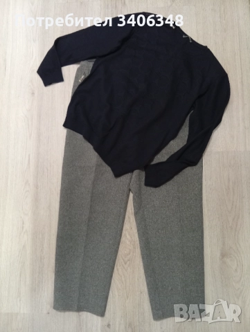 Сив панталон, модел есен/зима., снимка 3 - Панталони - 51908476