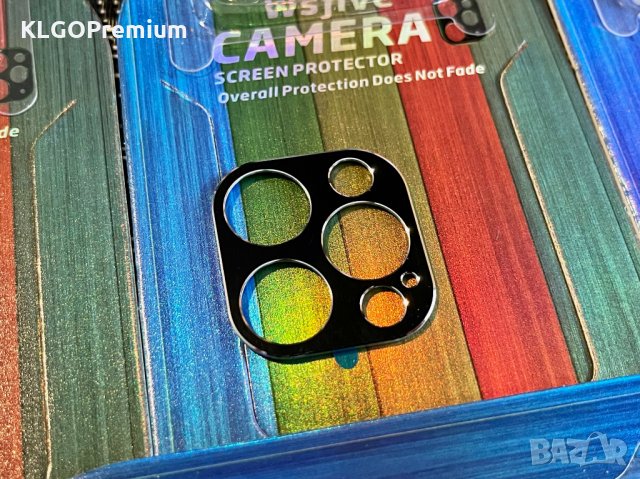 Premium Метален Протектор за камерата на iPhone 12 Pro Max 11 mini, снимка 3 - Аксесоари за Apple - 32365561