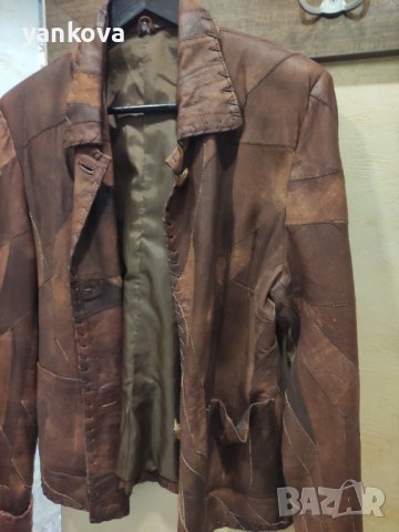 Естествена кожа дамско яке тип сако , снимка 2 - Якета - 39907117